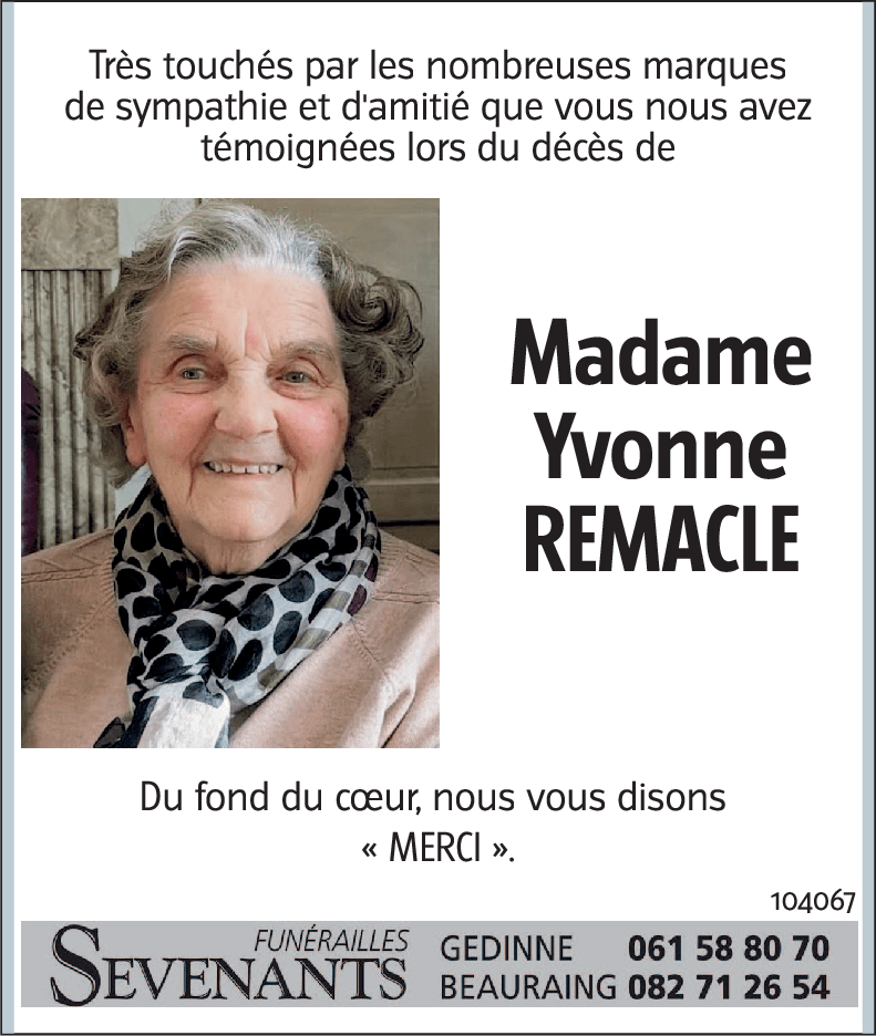 Yvonne REMACLE