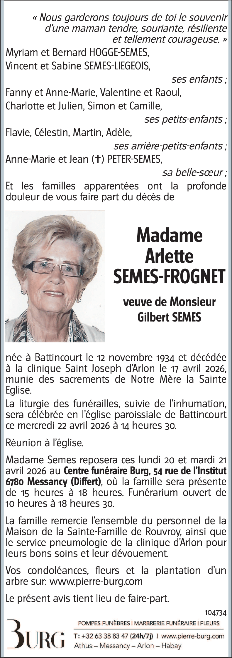 Arlette SEMES-FROGNET