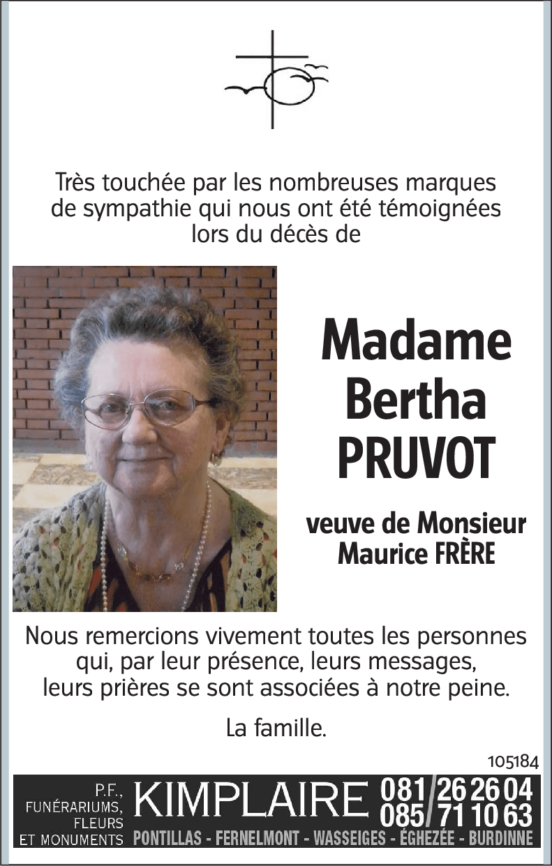 Bertha PRUVOT