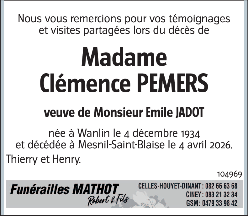 Clémence PEMERS