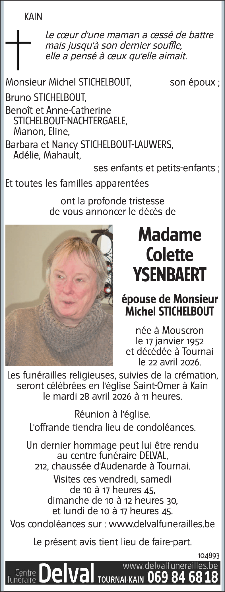 Colette YSENBAERT