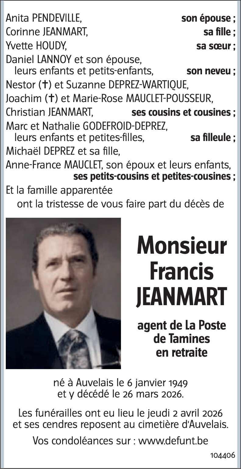 Francis JEANMART