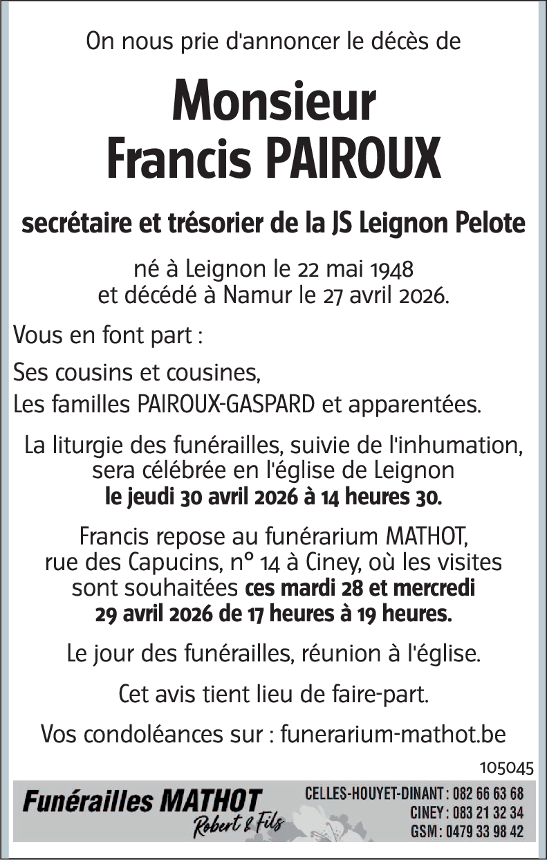Francis PAIROUX