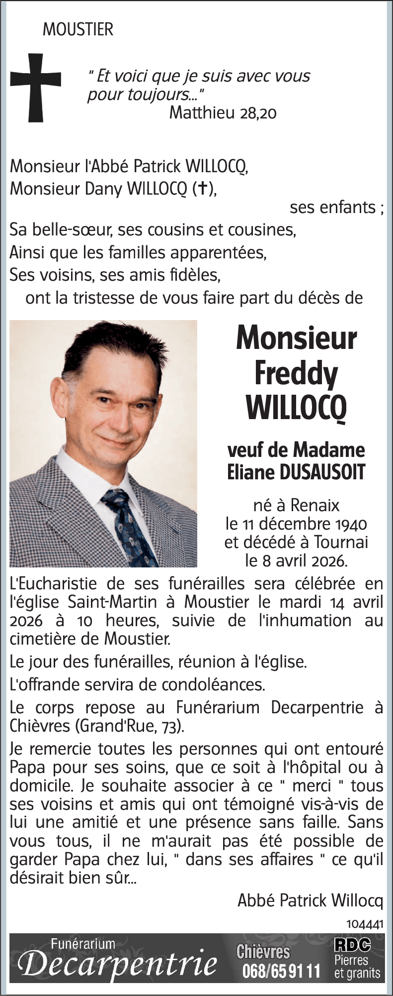 Freddy WILLOCQ