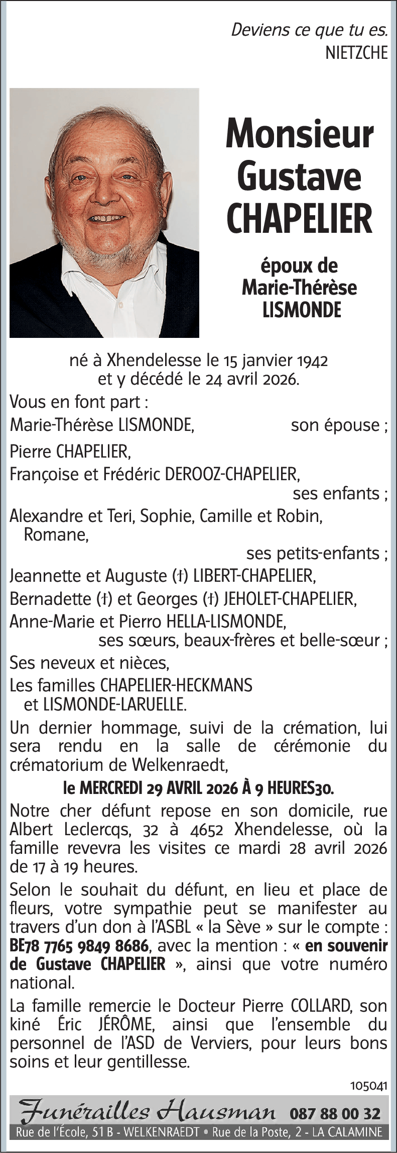 Gustave CHAPELIER