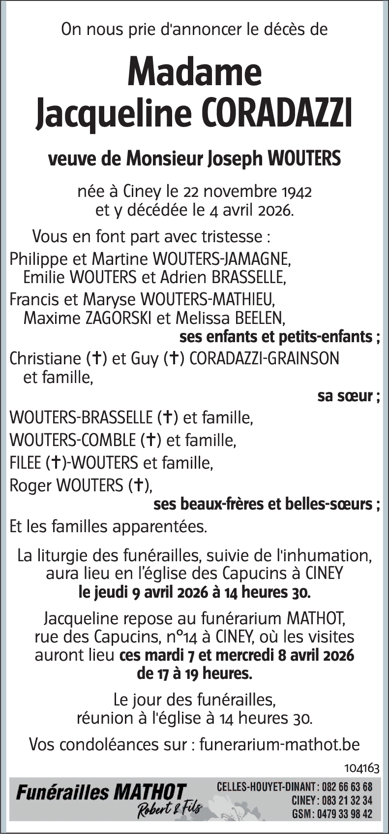 Jacqueline CORADAZZI