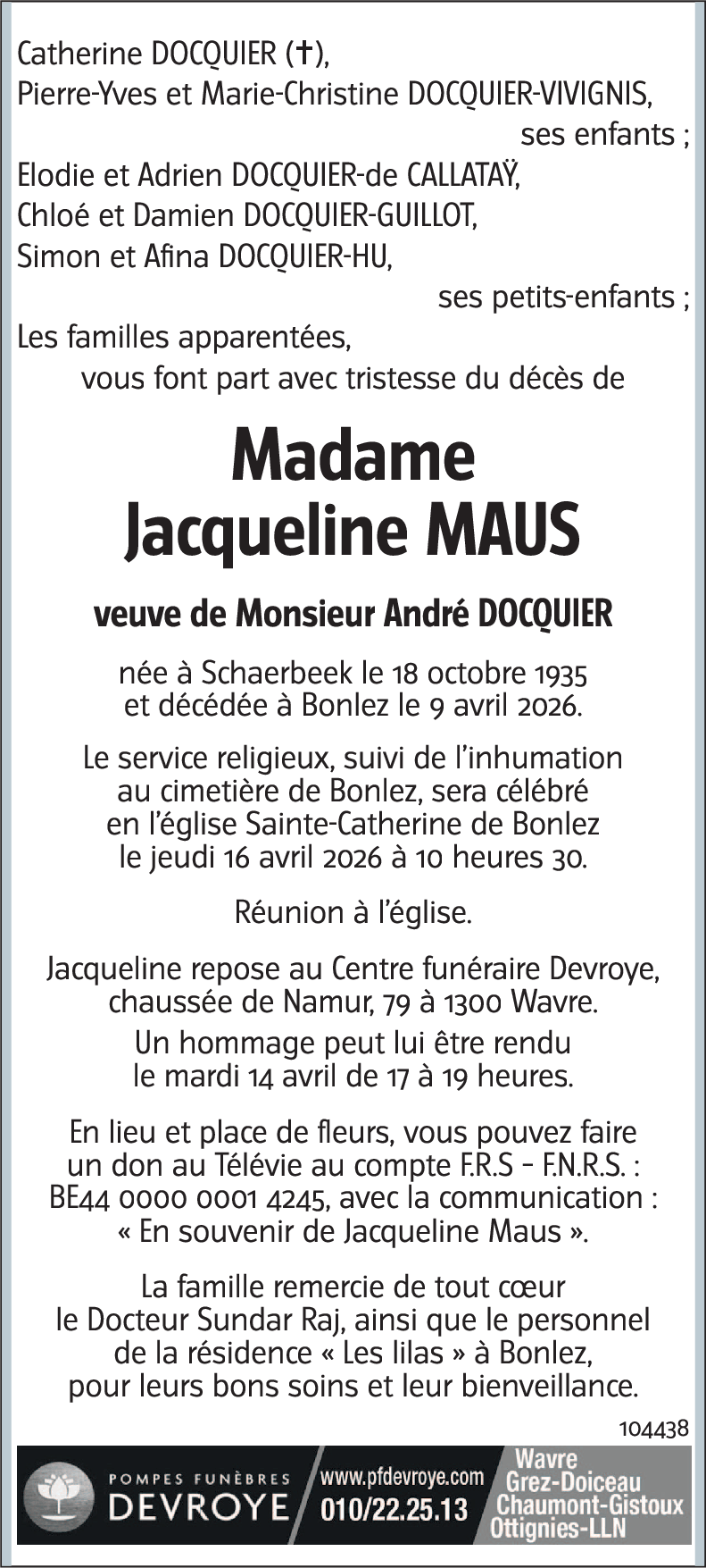 Jacqueline MAUS