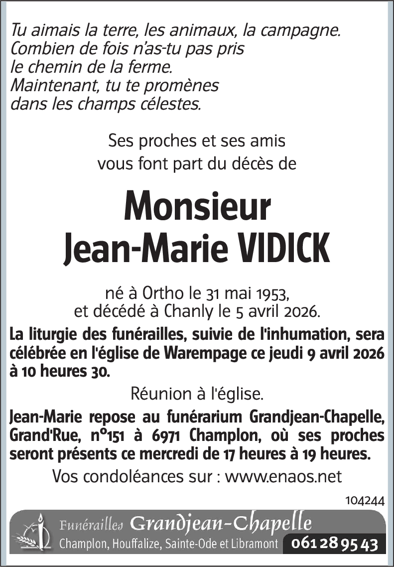 Jean-Marie VIDICK