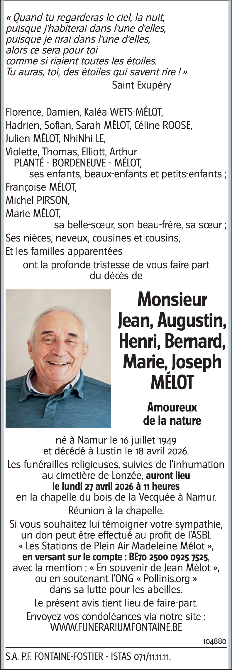 Jean MELOT