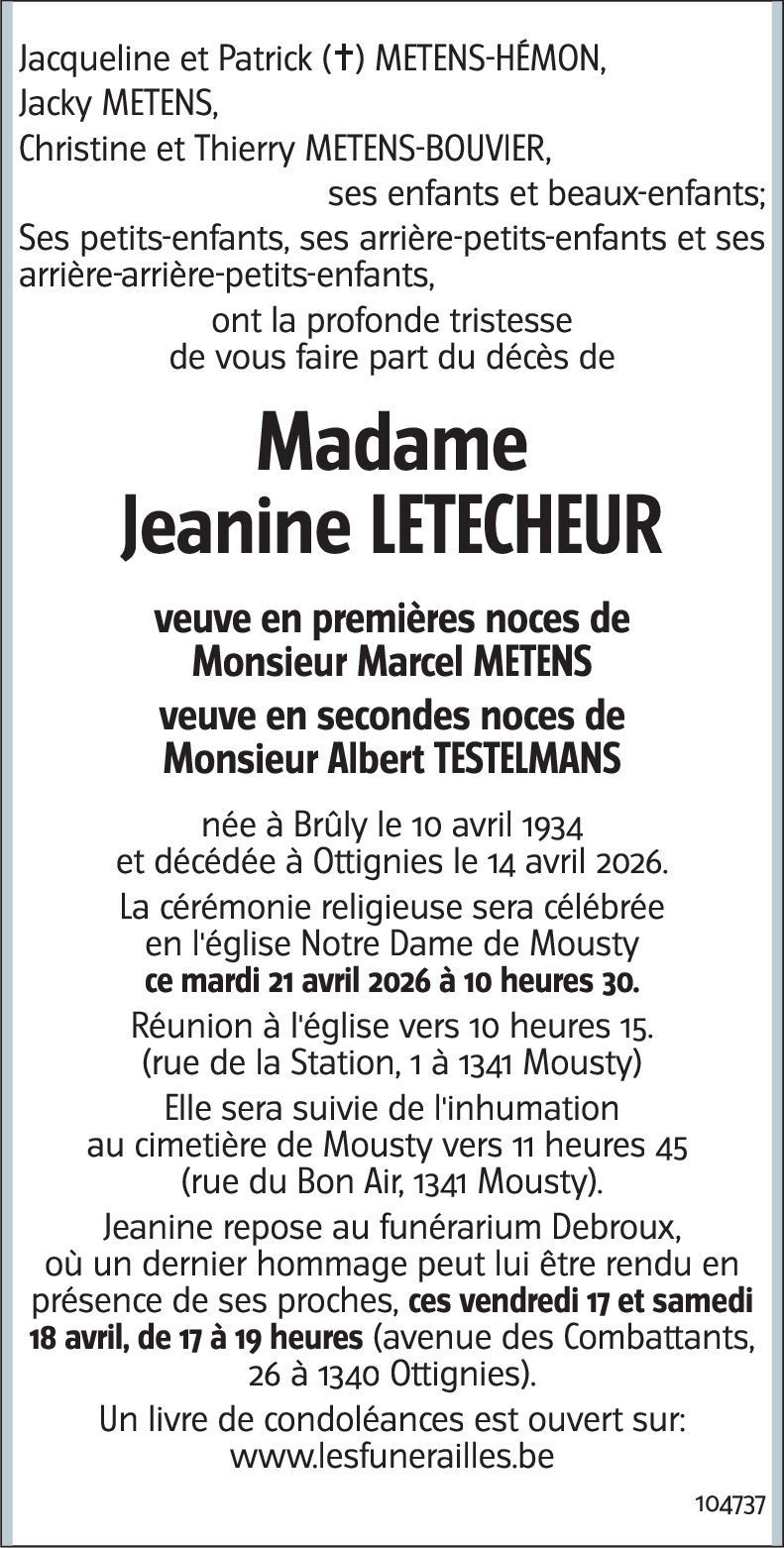 Jeanine LETECHEUR