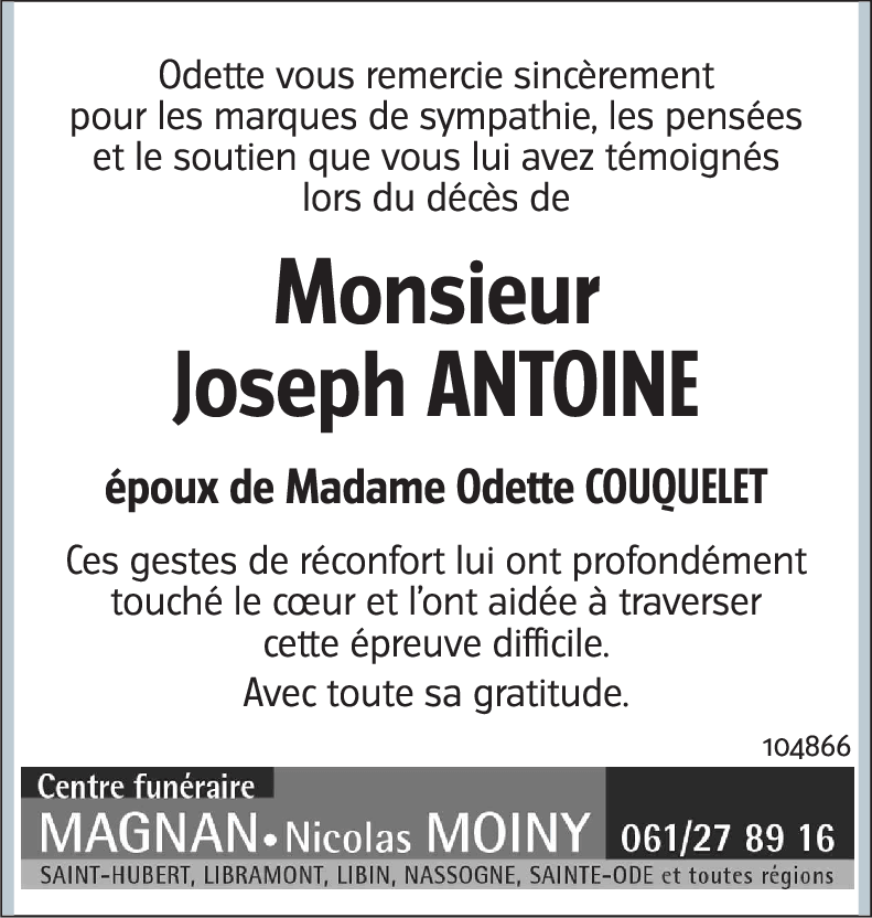 Joseph ANTOINE