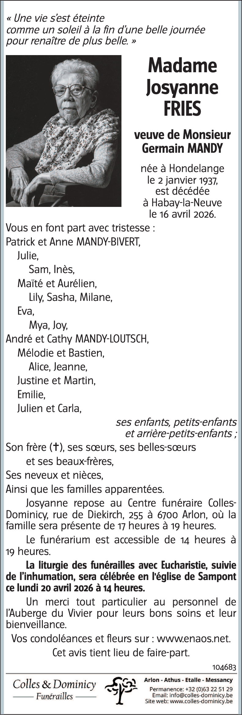 Josyanne FRIES