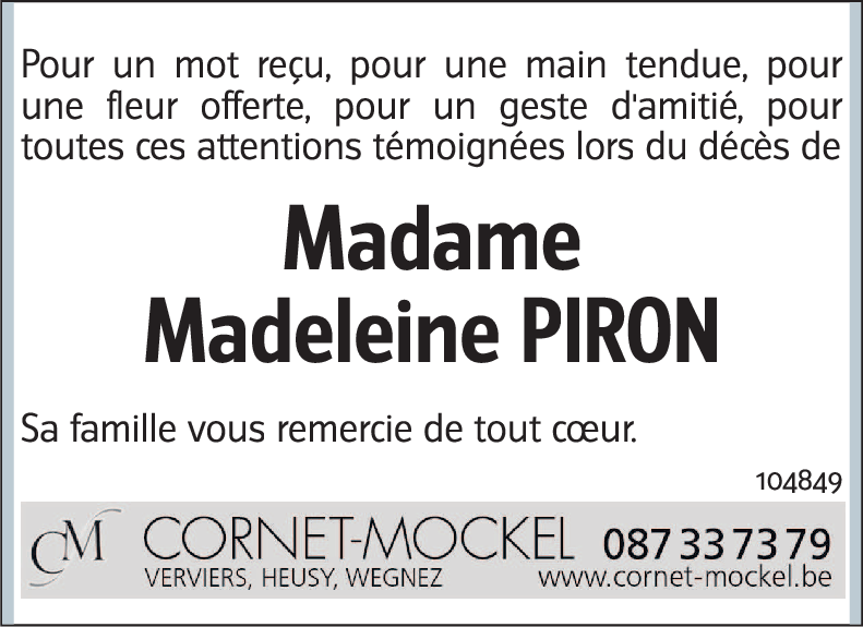 Madeleine PIRON