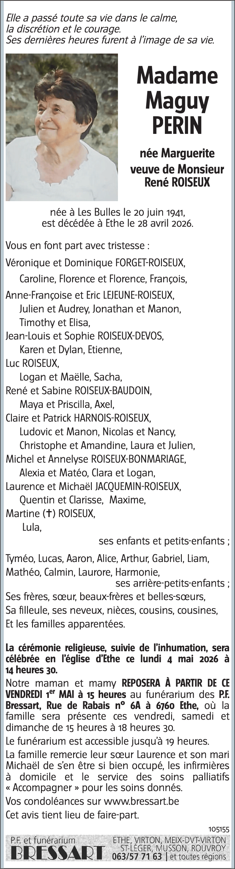 Maguy née Marguerite PERIN