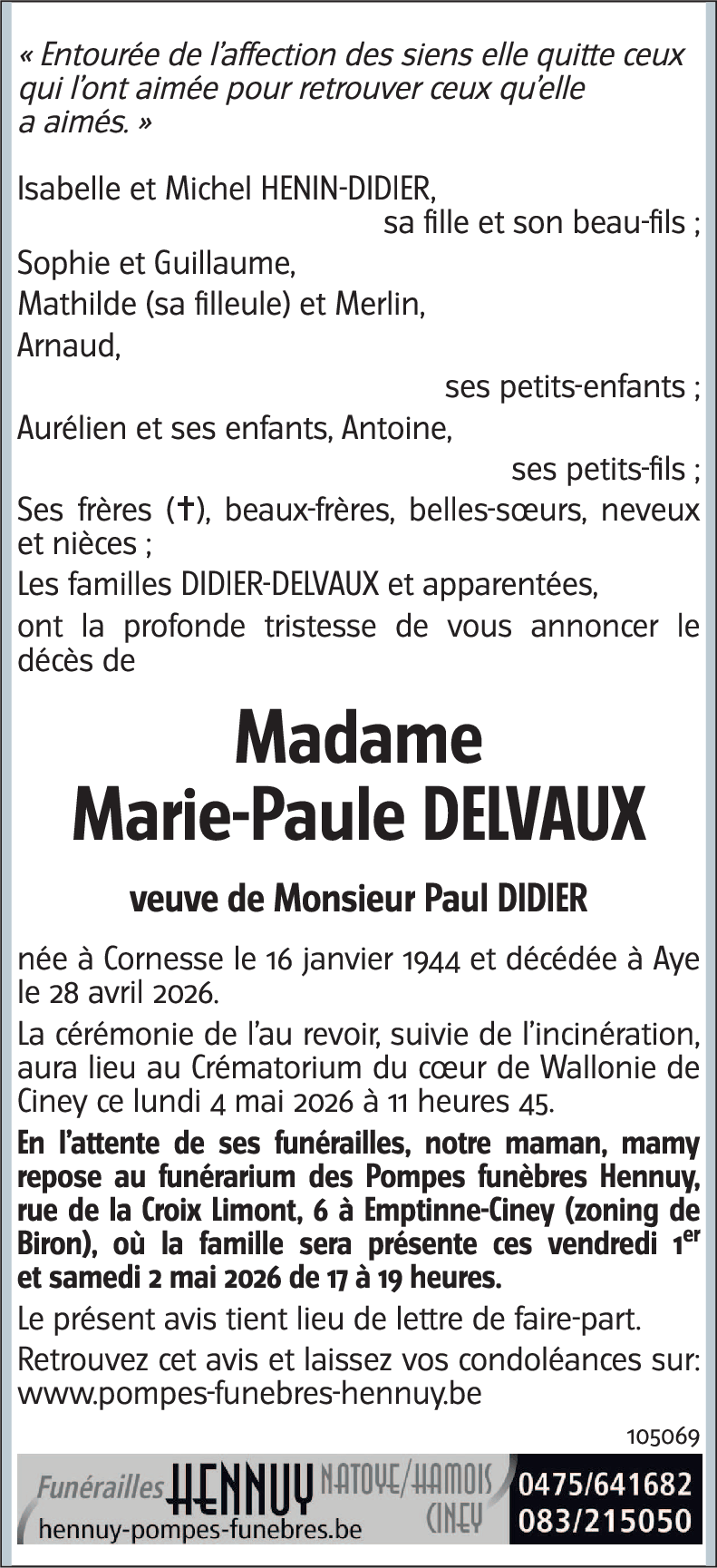 Marie-Paule DELVAUX