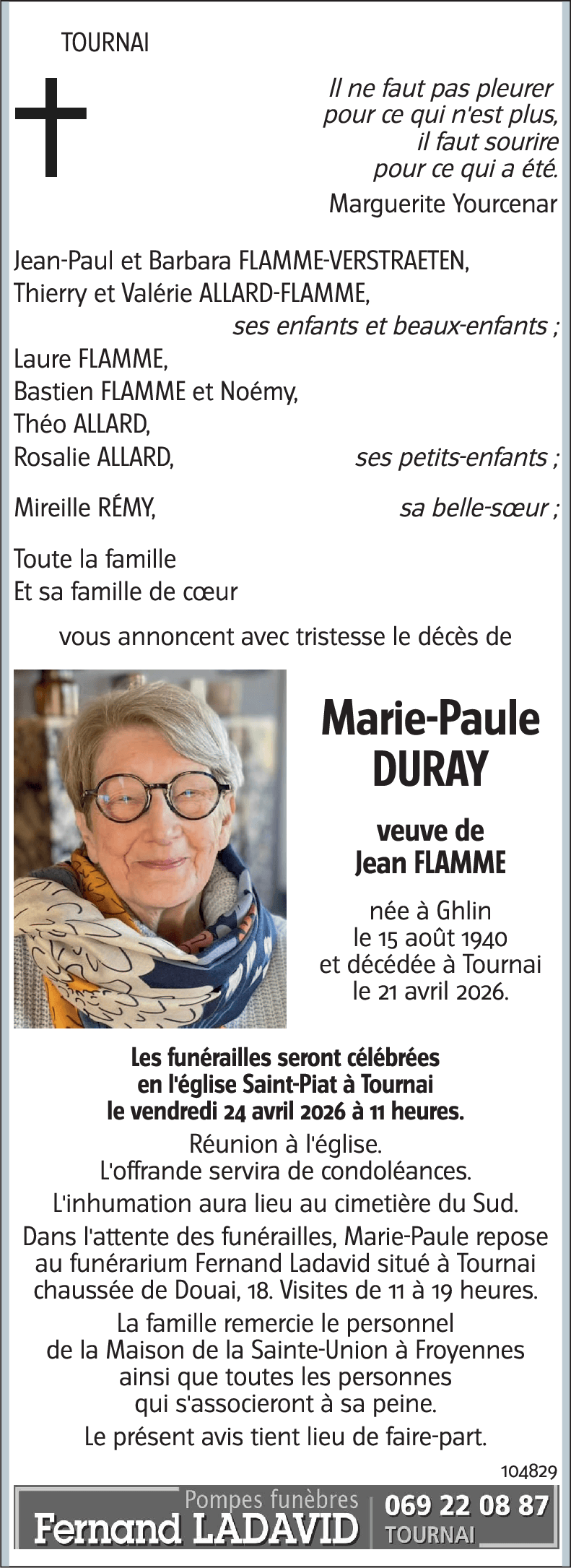 Marie-Paule DURAY