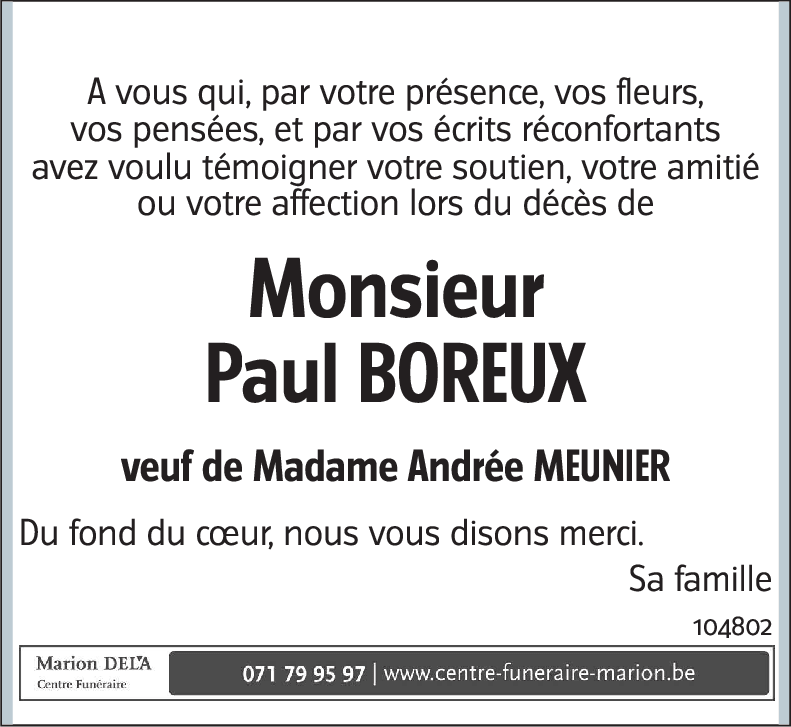 Paul BOREUX