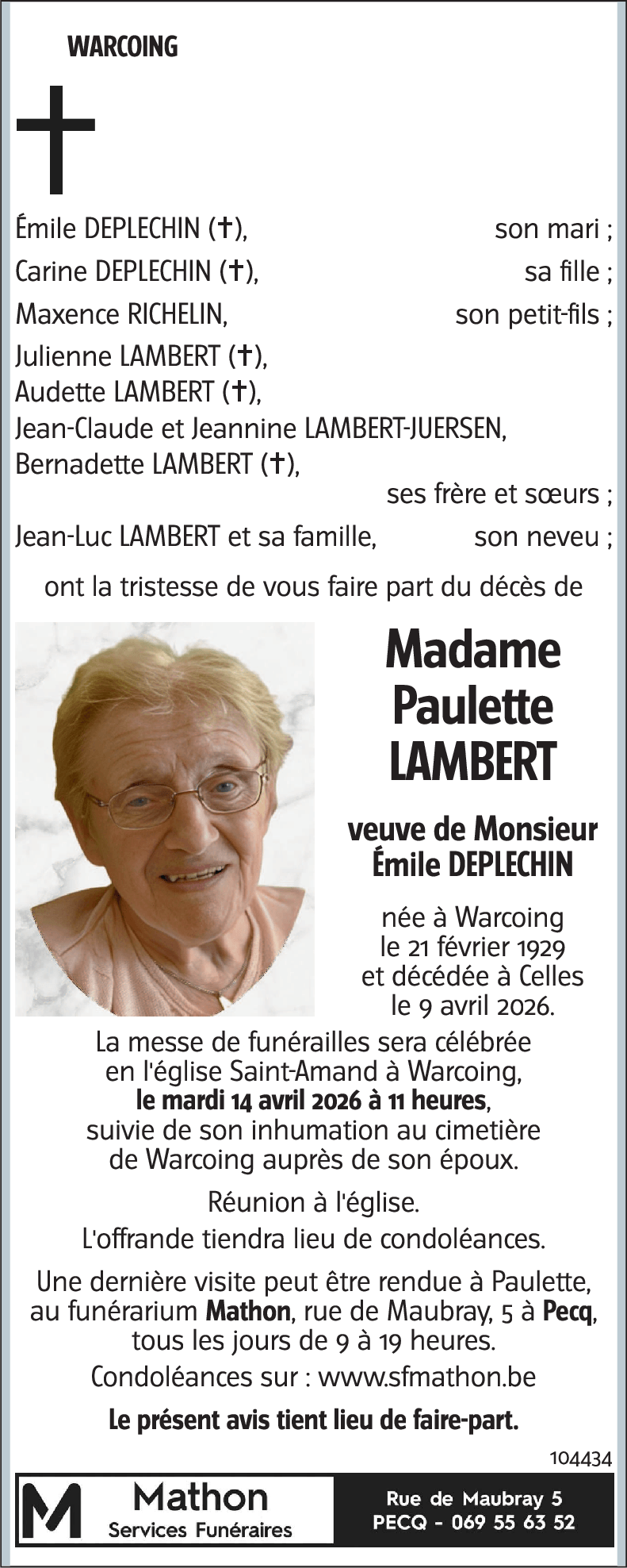 Paulette LAMBERT