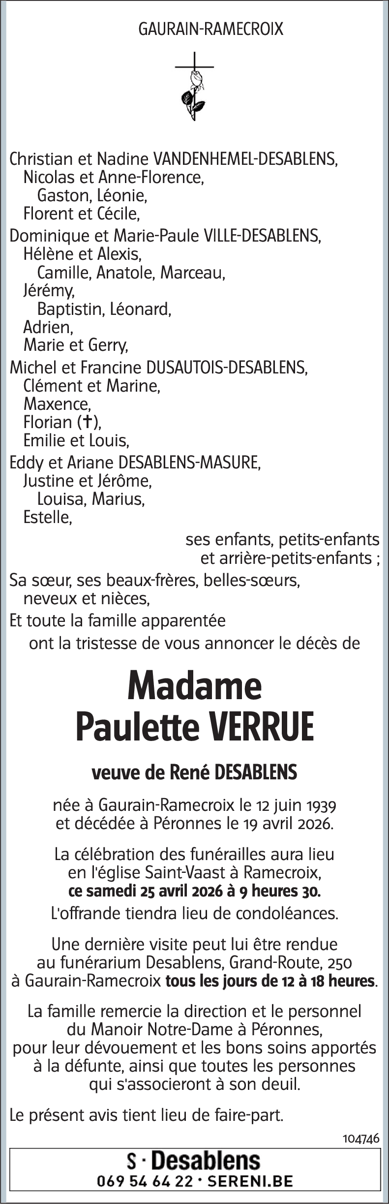 Paulette VERRUE