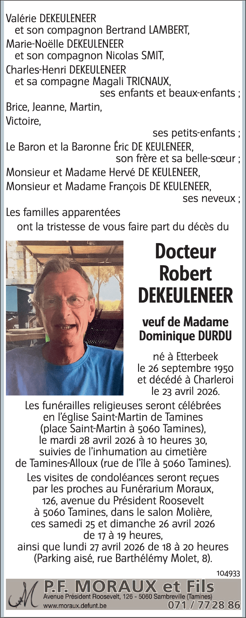 Robert DEKEULENEER