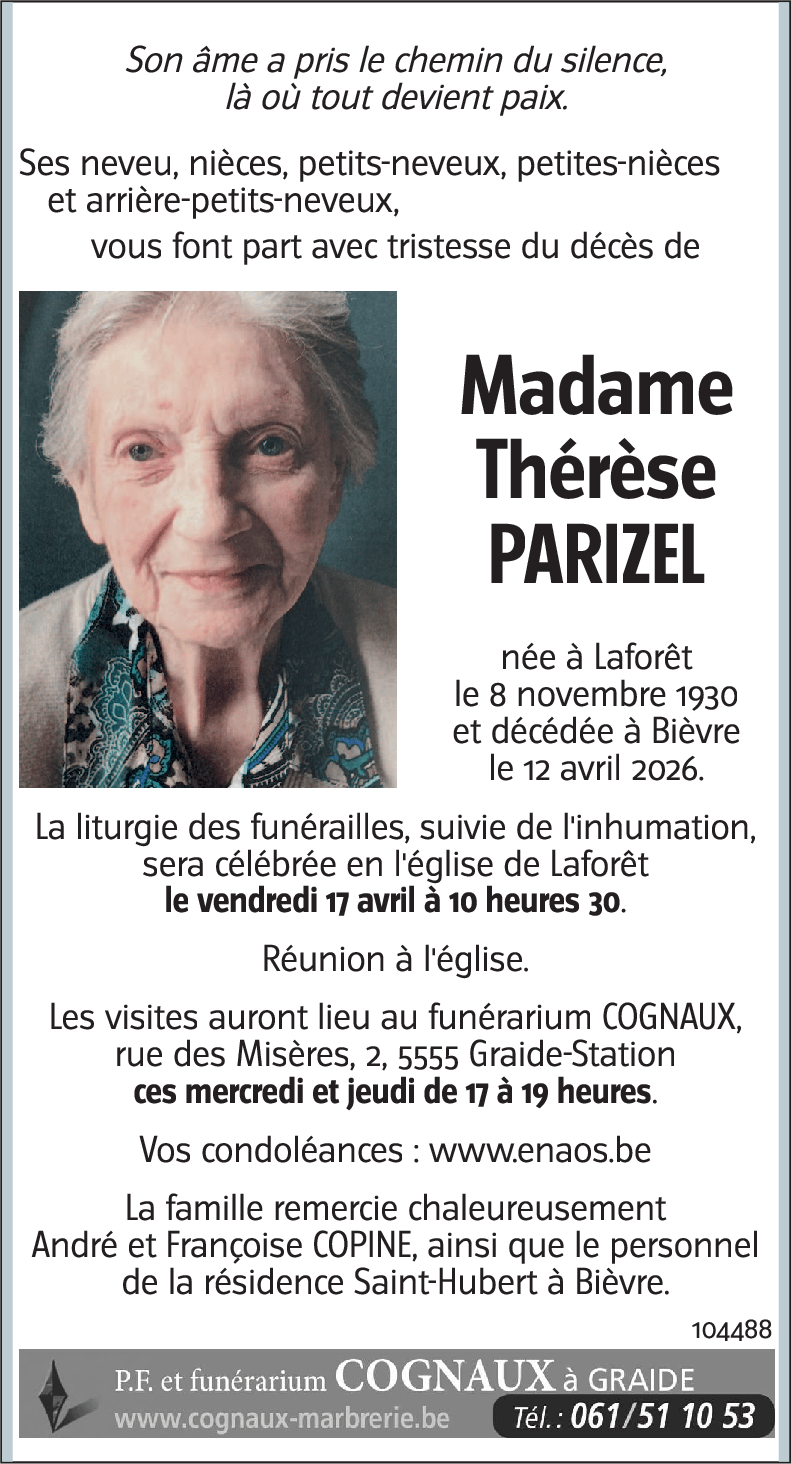Thérèse PARIZEL