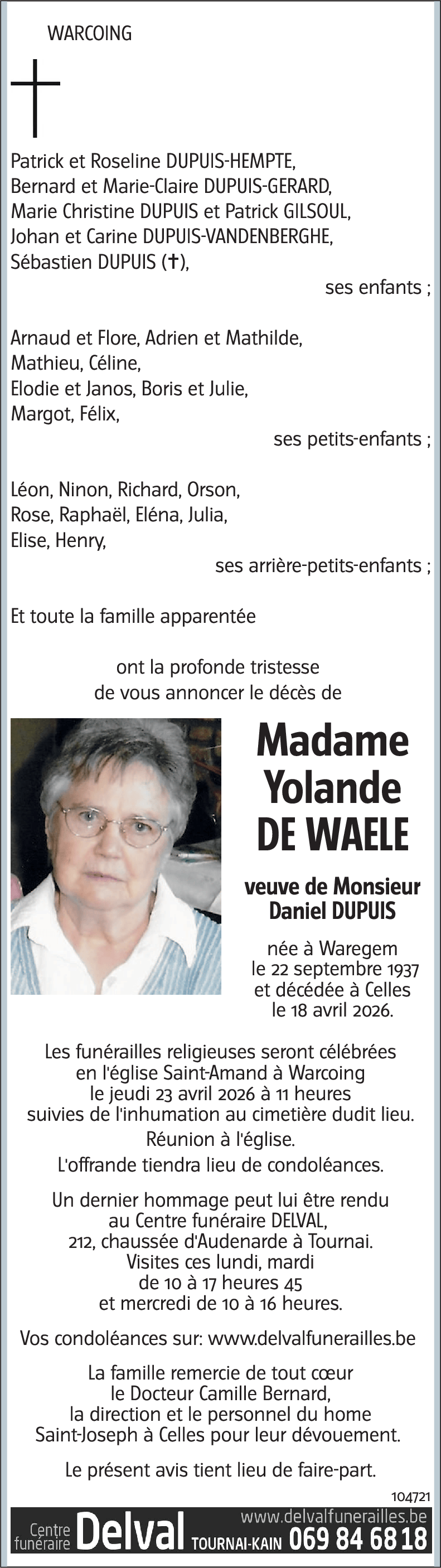 Yolande DE WAELE