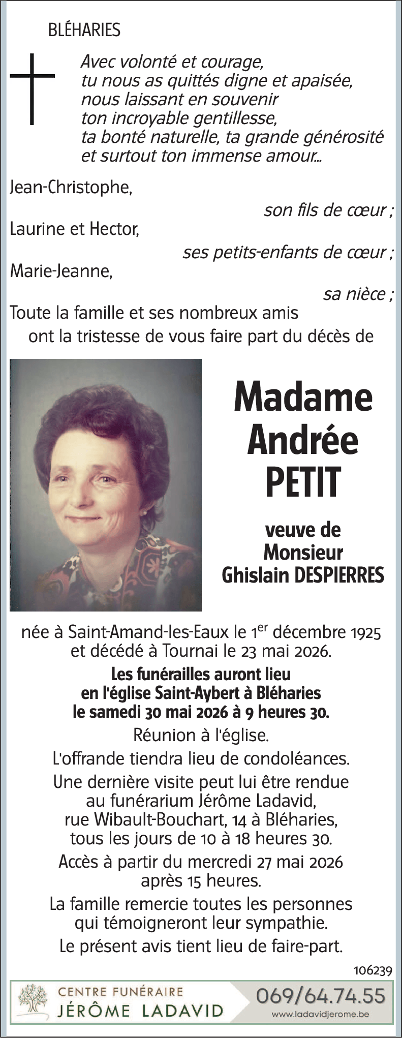 Andrée PETIT