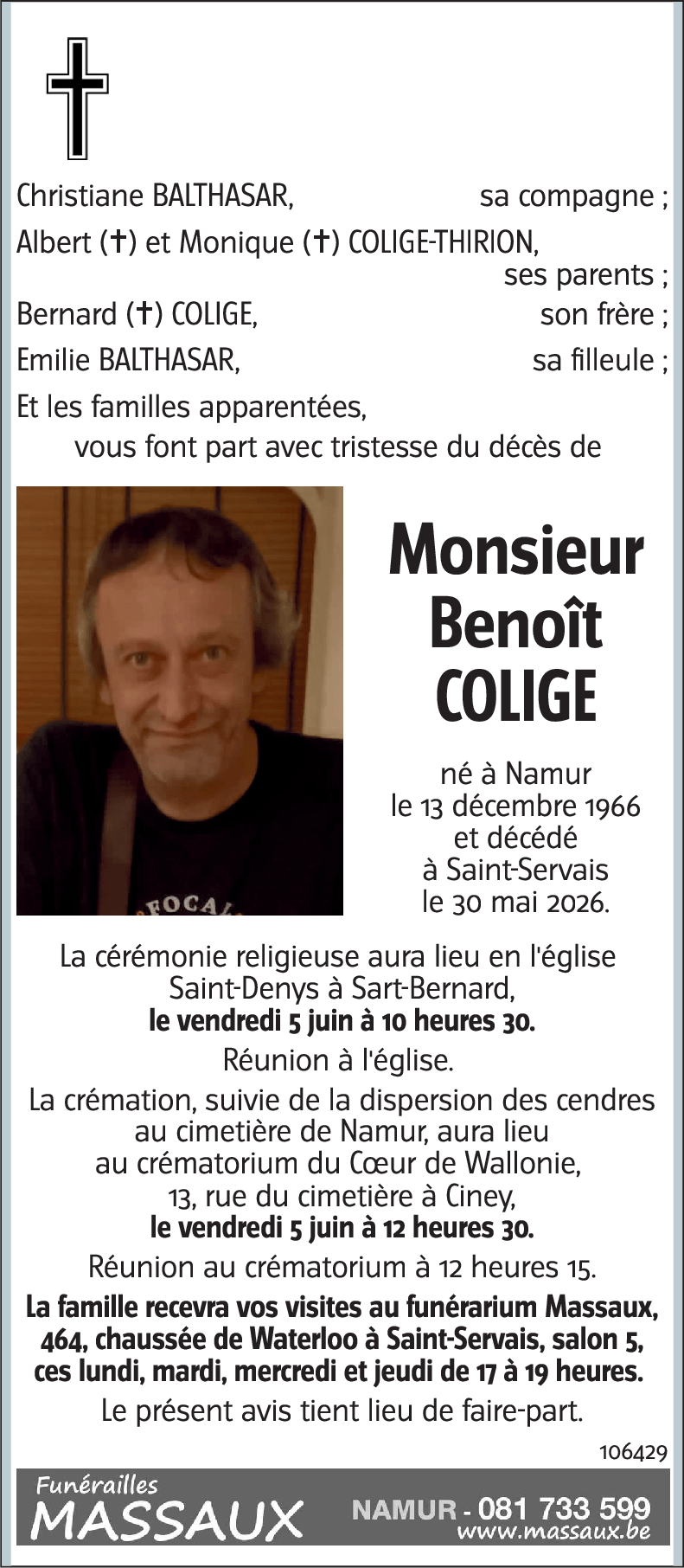 Benoît COLIGE