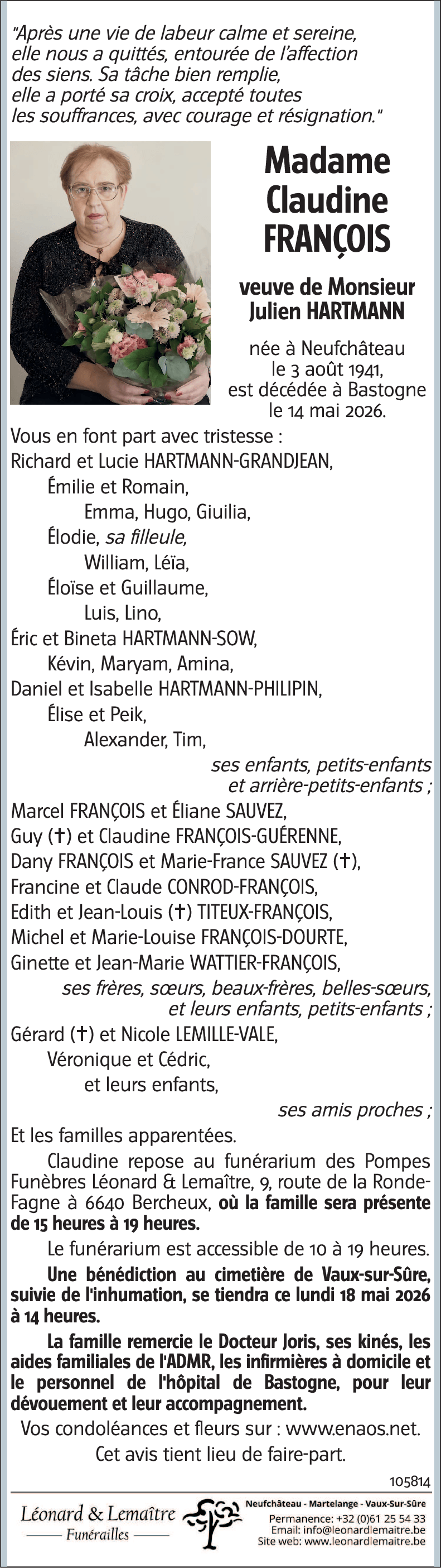 Claudine FRANÇOIS