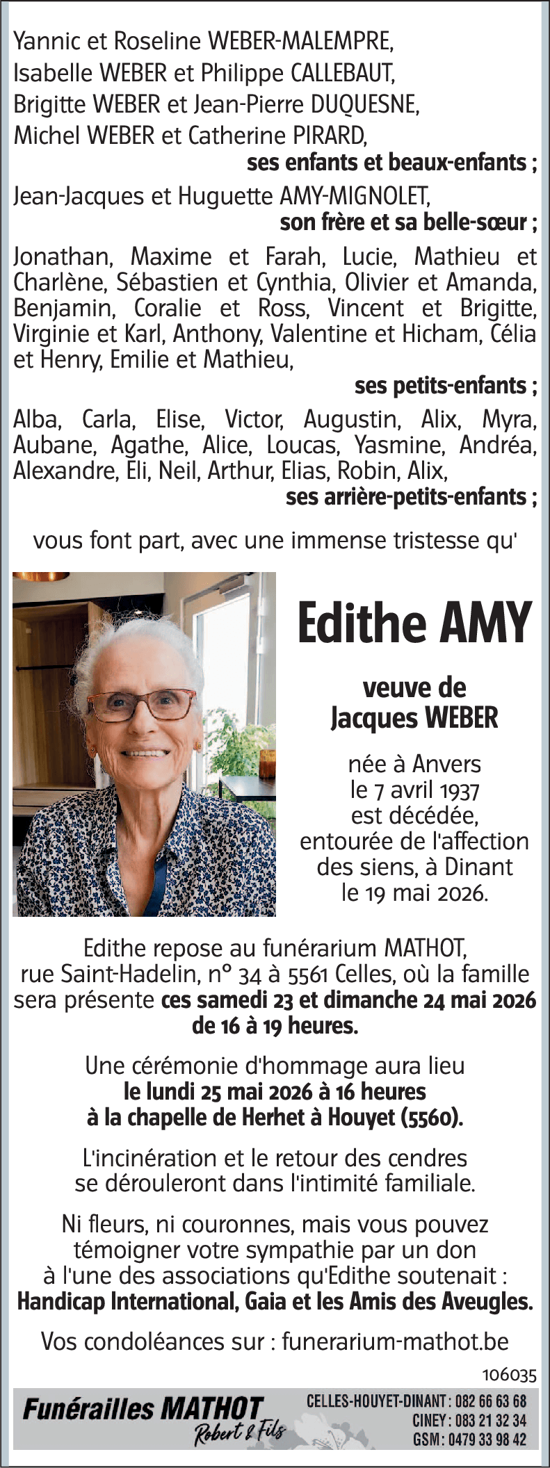 Edithe AMY