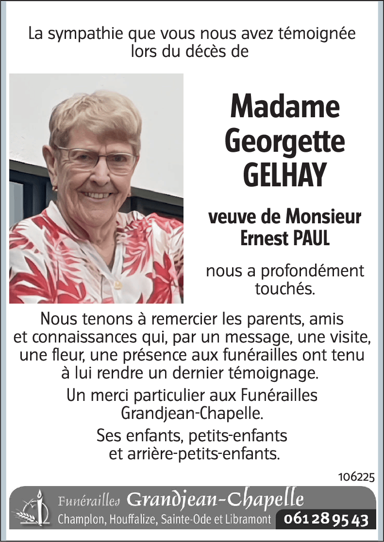 Georgette GELHAY