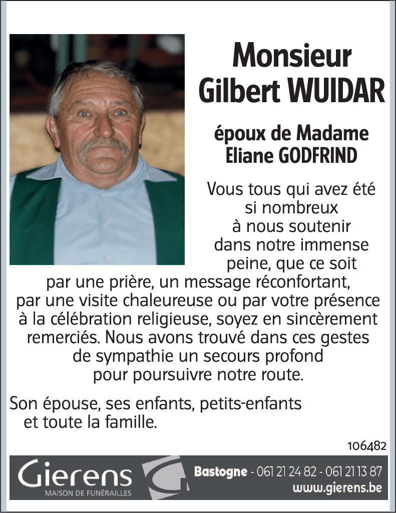 Gilbert WUIDAR