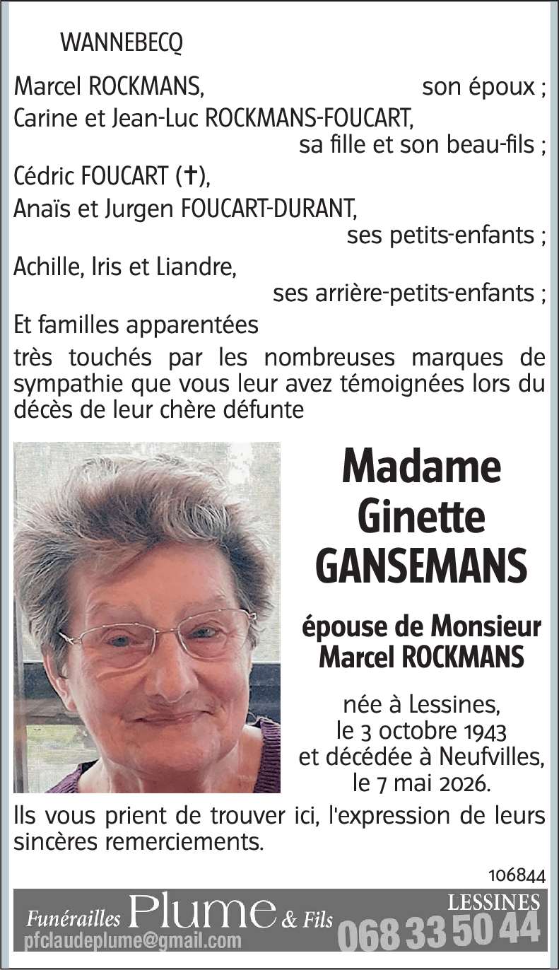 Ginette GANSEMANS
