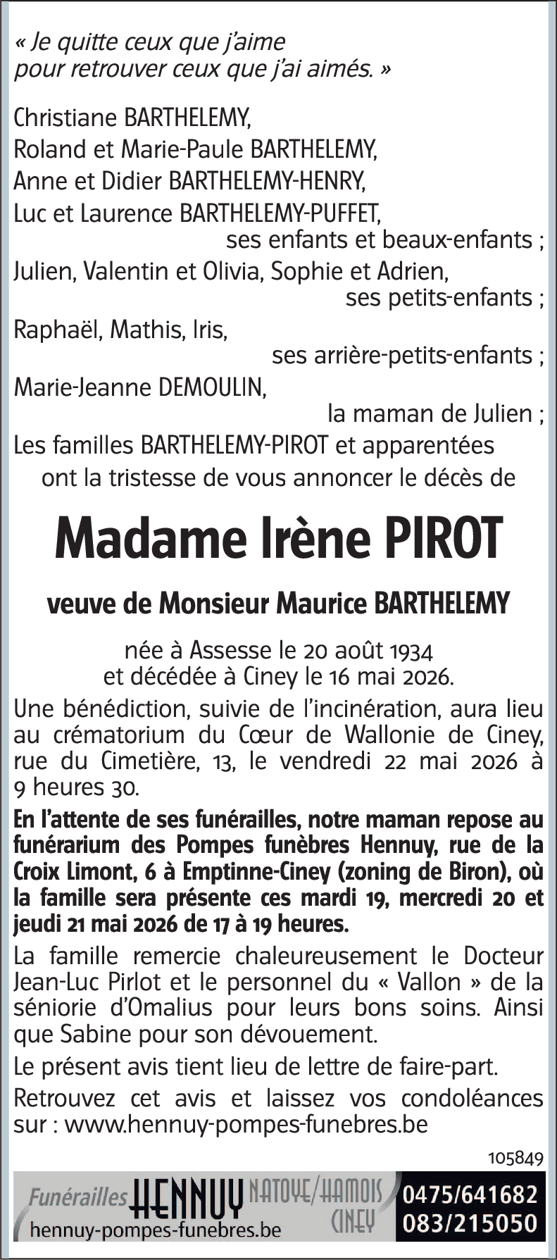 Irène PIROT