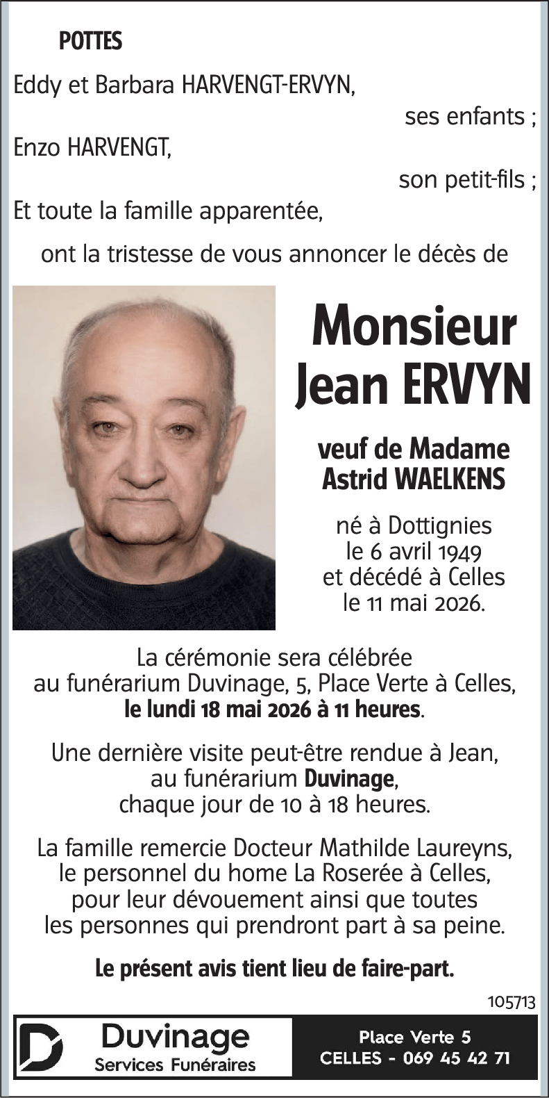 Jean ERVYN