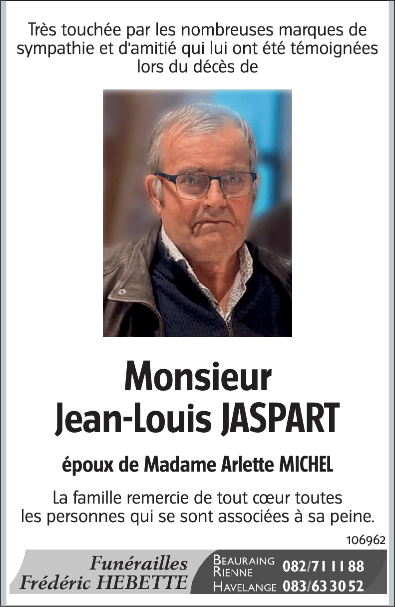 Jean-Louis JASPART