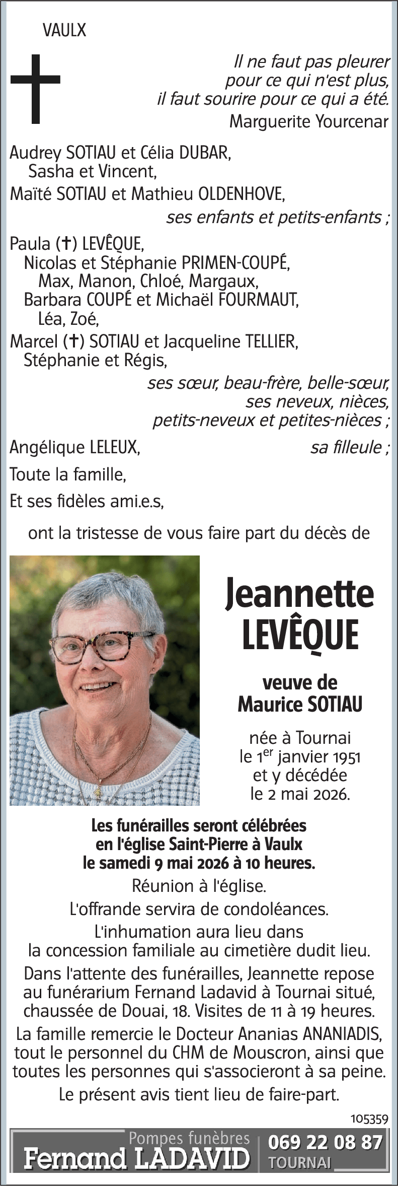 Jeannette LEVÊQUE