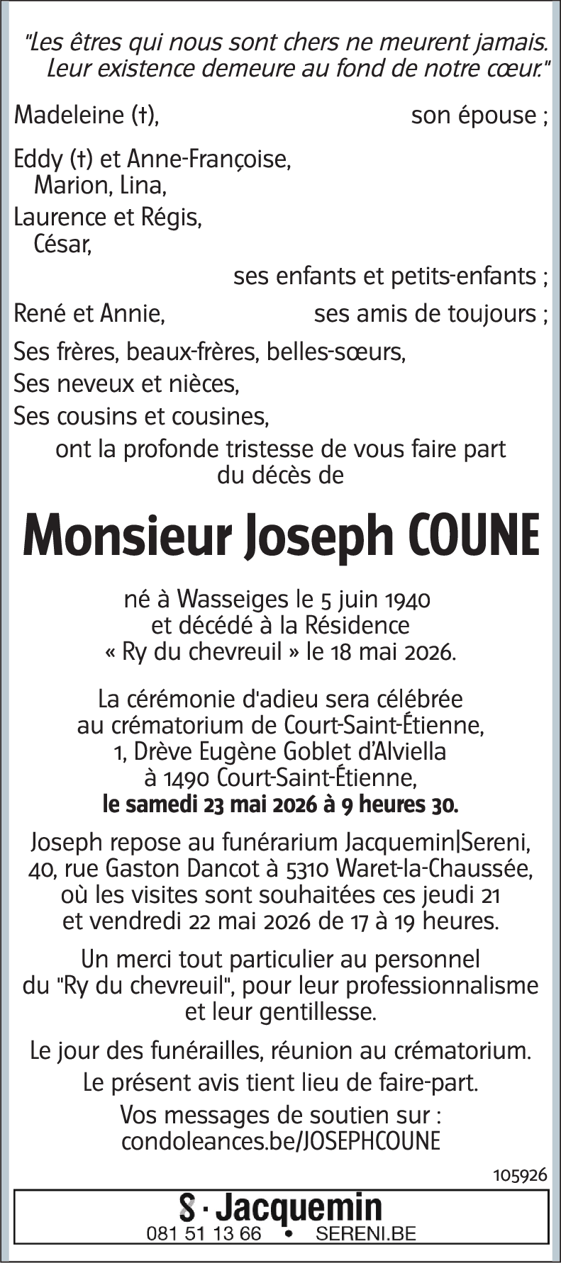 Joseph COUNE