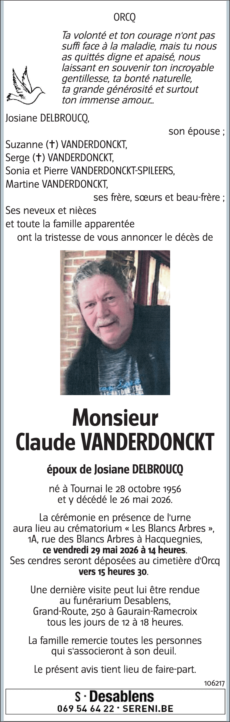 Claude VANDERDONCKT