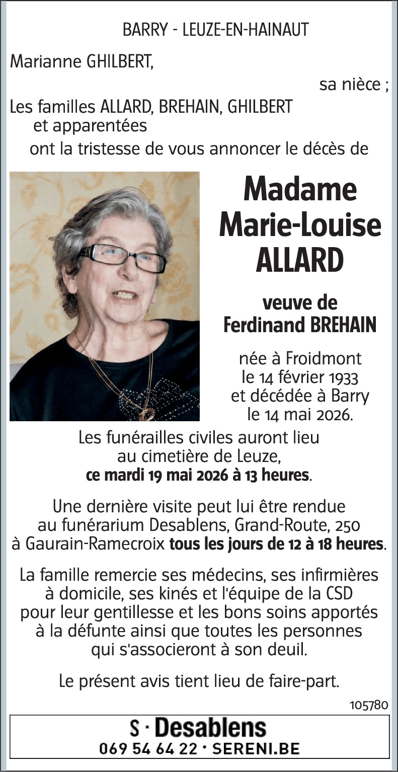 Marie-Louise ALLARD