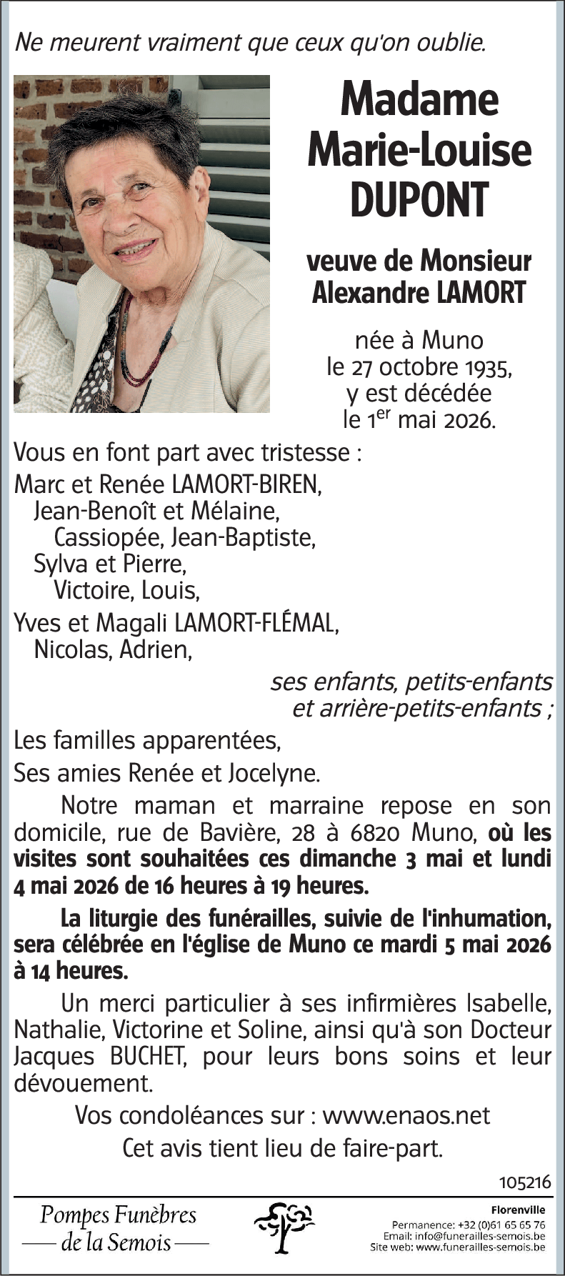 Marie-Louise DUPONT