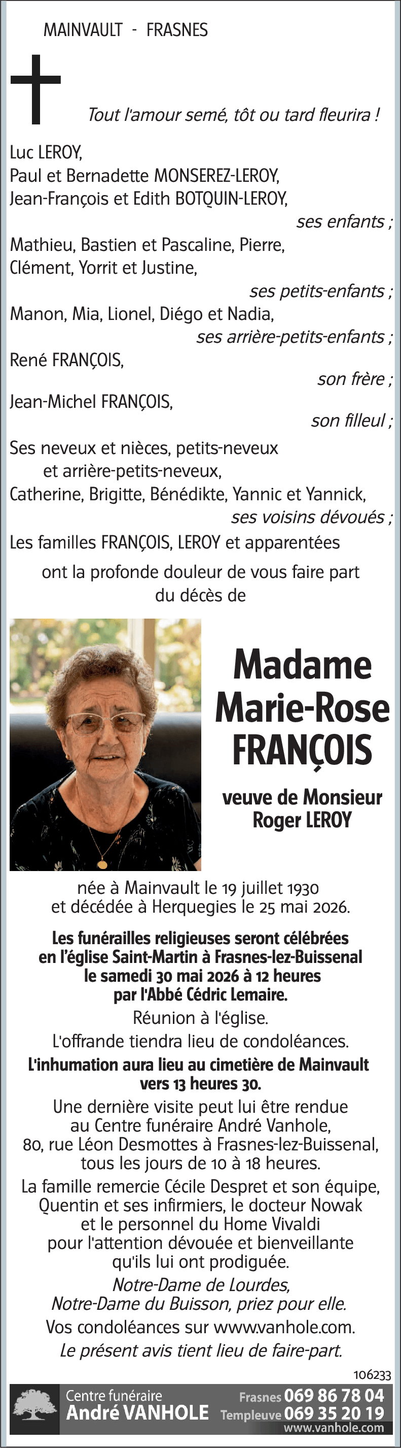 Marie-Rose FRANÇOIS