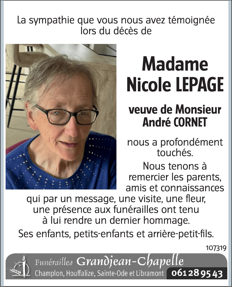 Nicole LEPAGE