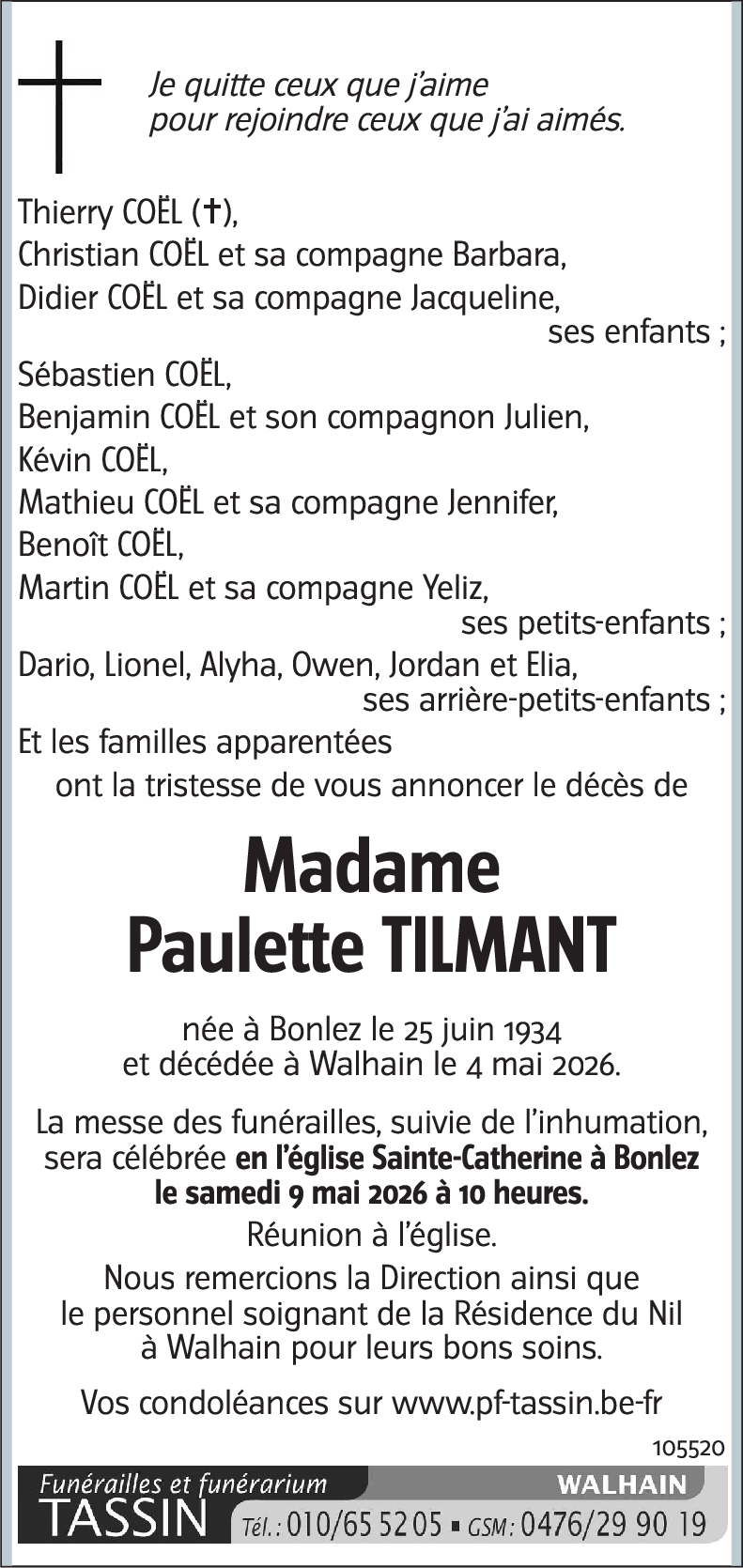 Paulette TILMANT