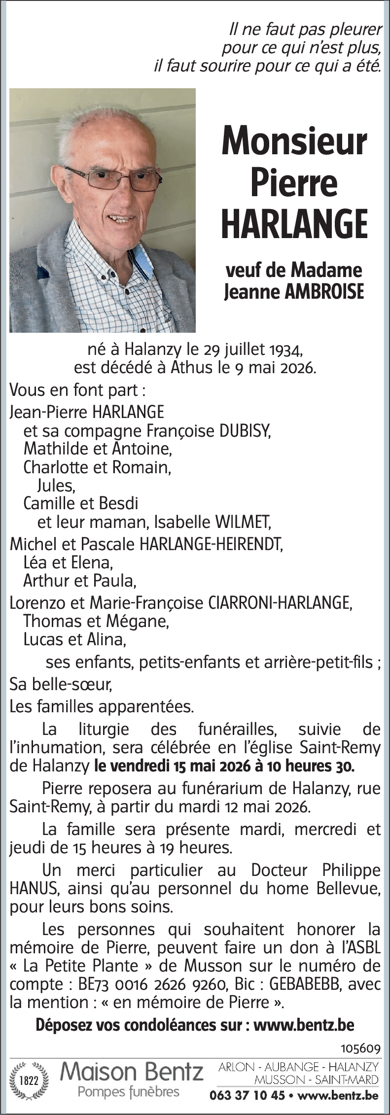 Pierre HARLANGE