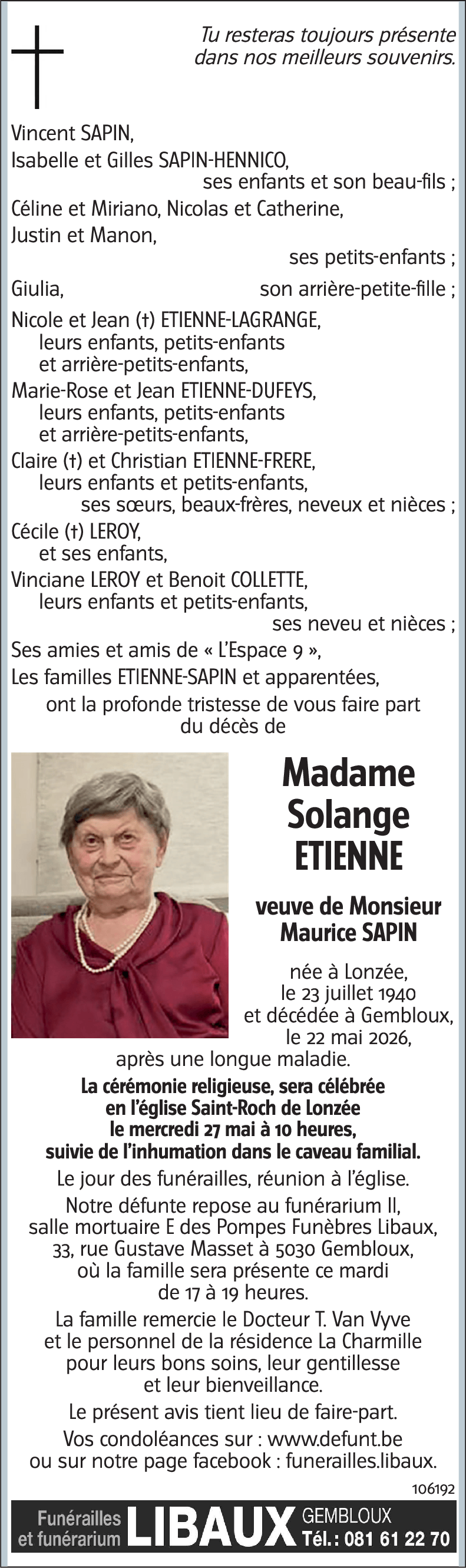 Solange ETIENNE