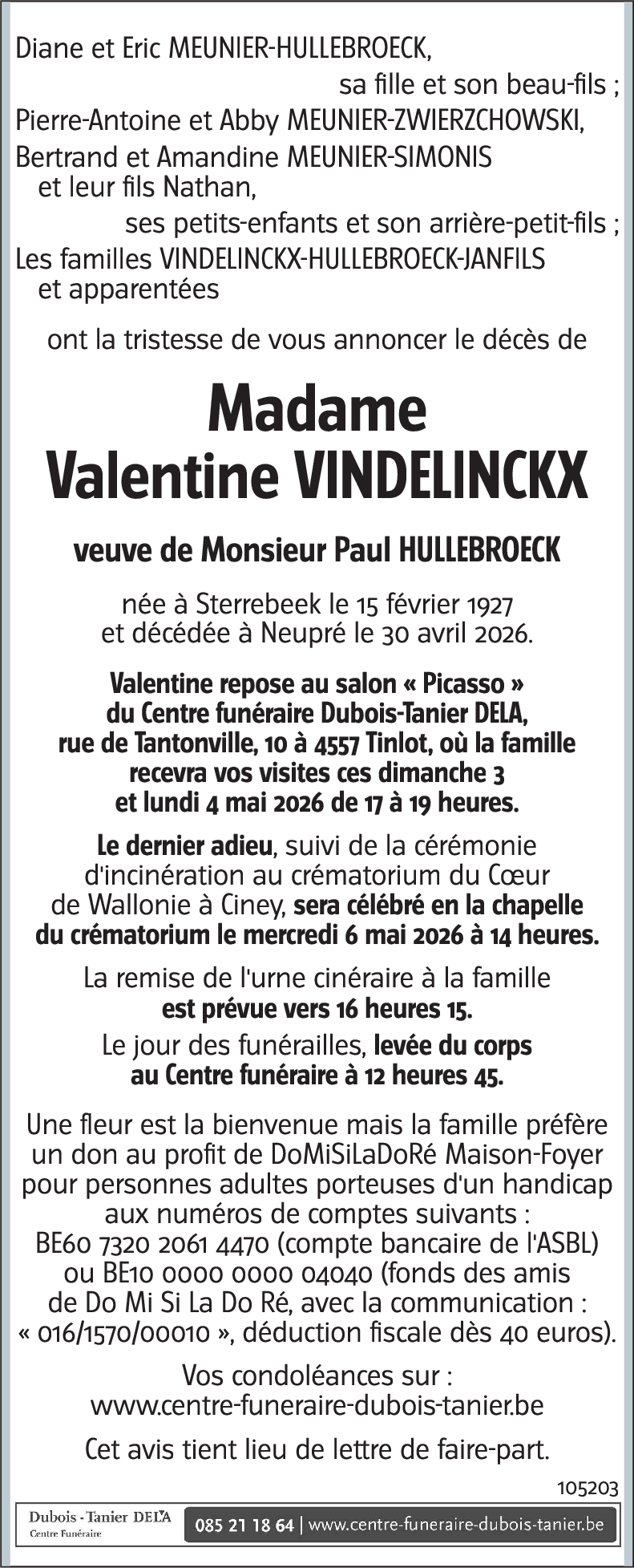 Valentine VINDELINCKX