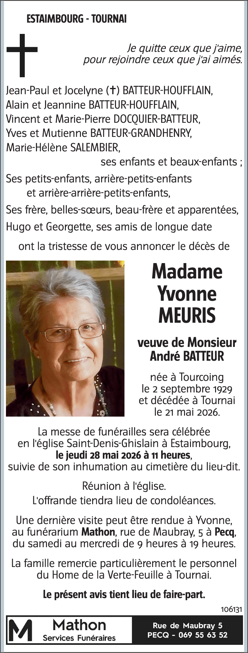 Yvonne MEURIS