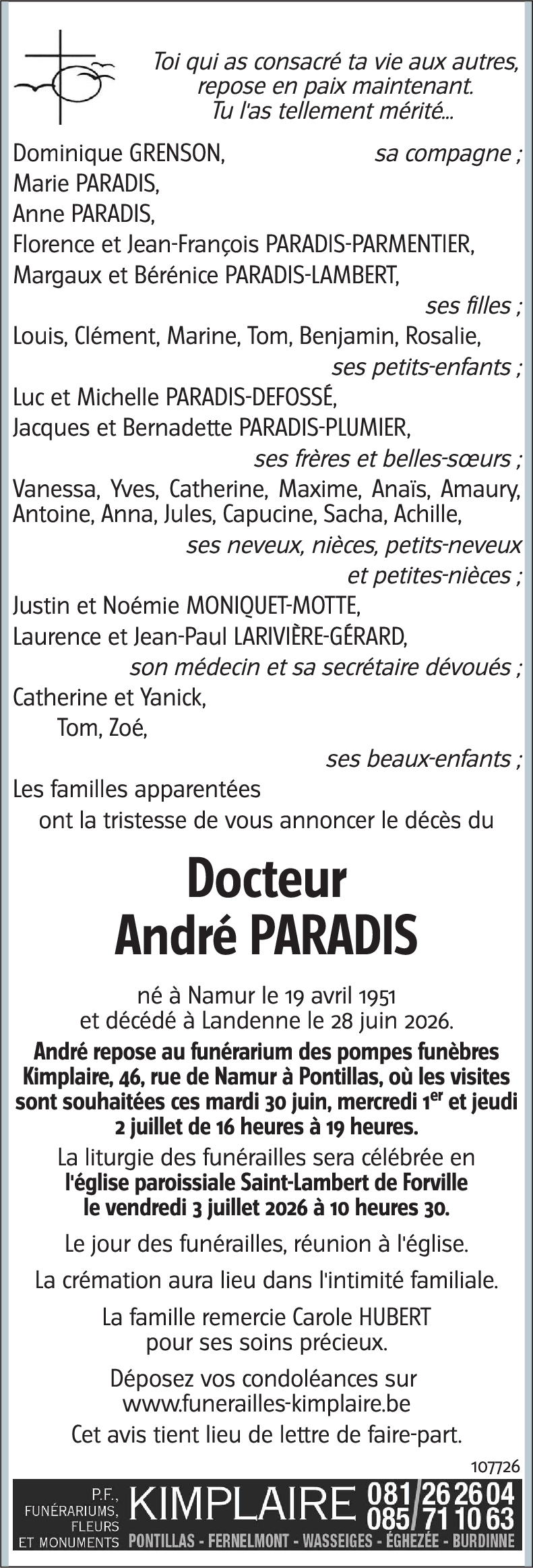 André PARADIS