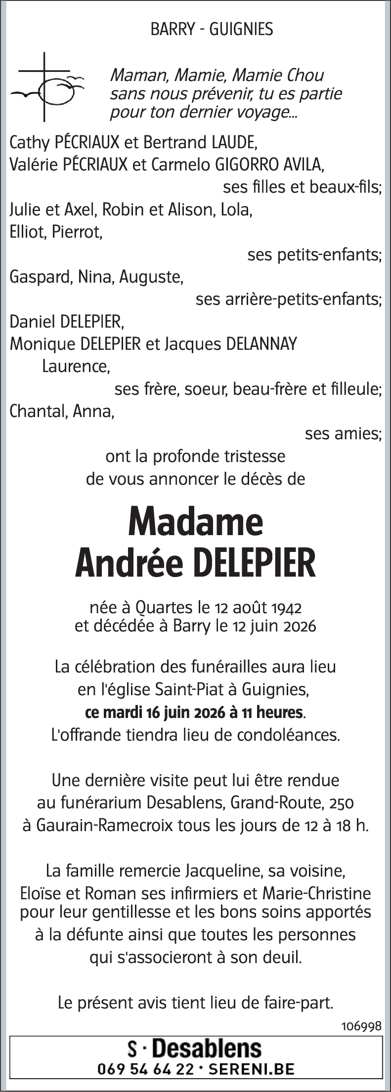 Andrée DELEPIER